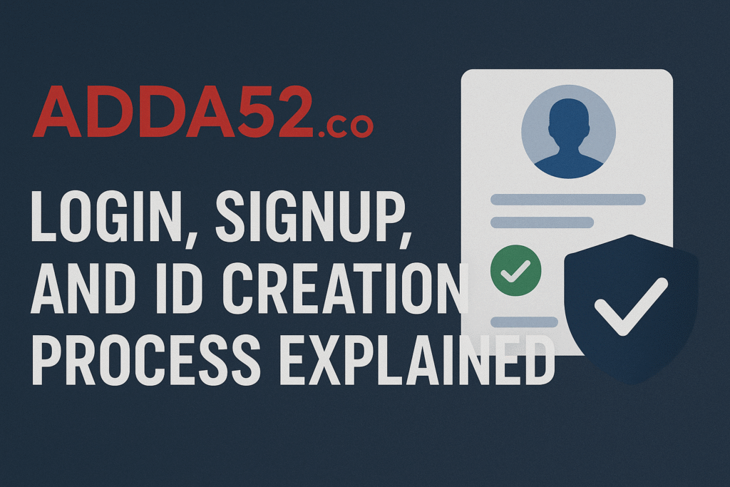 Adda52 – Login, Signup, and ID Creation Process Explained